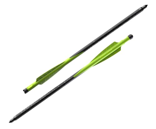 Barnett Demun Hyperbolt 2F - 12 Pack Mini Crossbow Bolts, 7 Inch Bolt, Exclusively Compatible with Demun Tri Strike, 2 Fletched Crossbow Bolts Designed for Rapid Reloading
