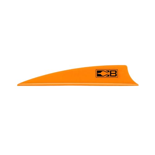 Bohning X3 Vane, 3", Neon Orange, 36pk
