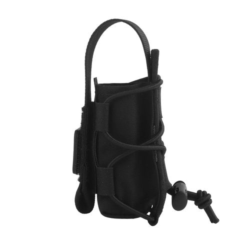 Tourniquet Pouch for SAM XT/CAT/SOF, with Hook Loop Flap for IFAK Quick Pull, or Remove Get Open-Top Elastic Drawstring, Durable Fabric MOLLE Holder Medical Pouch Fit Tactical Vests/Belts/Bag(BLK)