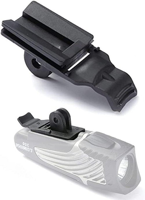 Best Tek Bike Light Lumina Adapter Mount Compatible with NiteRider Lumina, NiteRider Light, Mako Series, Computer Mount (Black) (1)
