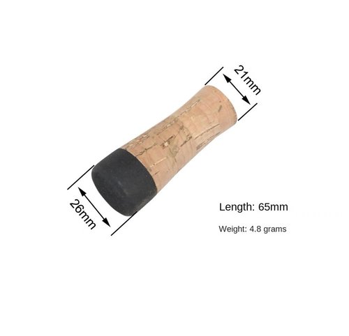KTGCOZS Pack of 1 Composite Cork Grip Fishing Rod Handle Butt Section DIY for Pole Building Replacement or Repair Component Tackle