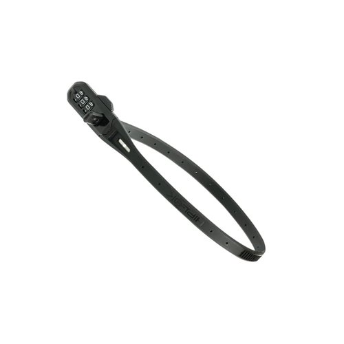 Hiplok Z LOK Combo Bike Lock/Motorbike Helmet Lock - Black. 3 Digit Code. Steel Core & 45cm Locking Length. Optional Bracket