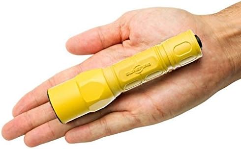 SureFire G2X Pro 600 Lumen Tactical EDC Flashlight Bundle with 4 Extra Surefire CR123A Batteries and Lightjunction Battery Case (Yellow)