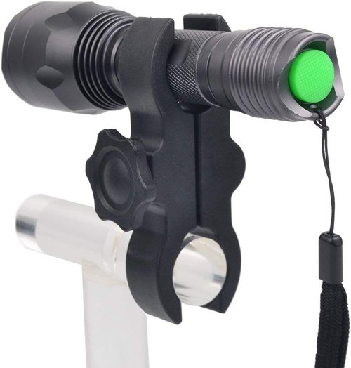 BESTSUN Predator Light 350 Yards Red LED Flashlight Night Hunting Light Coyotes Varmints Hog Hunt Tactical Flashlights with Pressure Switch, Scope & Picatinny Mounts