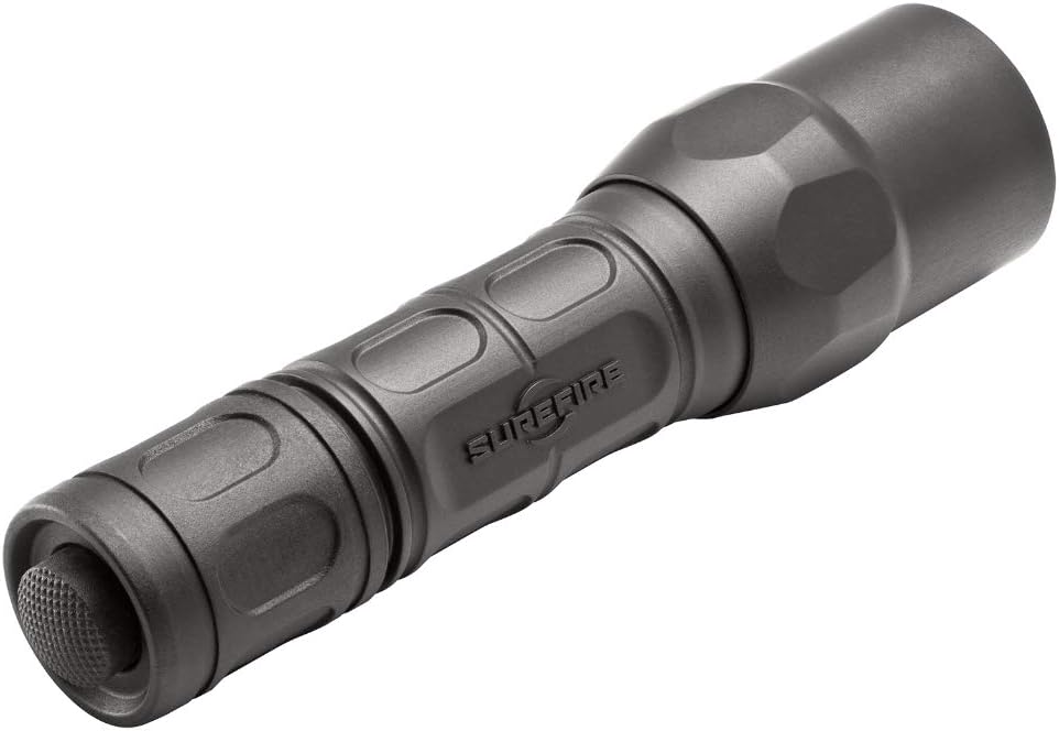 SureFire G2X Pro 600 Lumen Tactical EDC Flashlight Bundle with 2 Extra CR123A Batteries and Lightjunction Battery Case (Black)