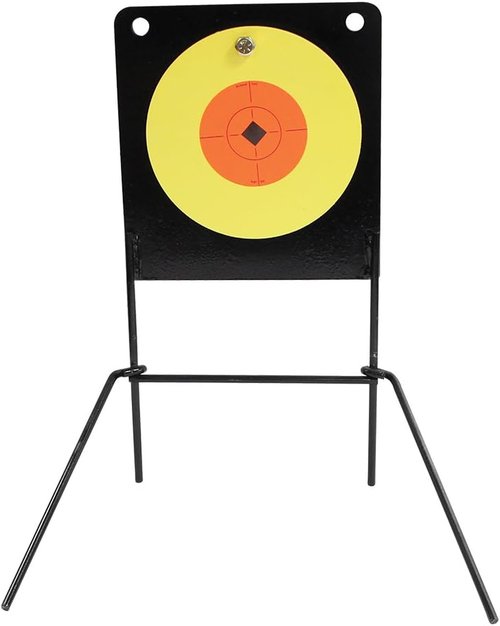 Birchwood Casey World of Targets Spoiler Alert Steel Durable Shooting Target for Rimfire Handguns and Rimfire Riffles