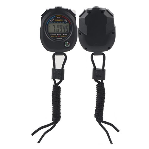 Stopwatch Timer, 2 Pcs Digital LCD Stopwatch Timer, Multifunctional Referee and Athletic Meetings Timer for Racing, Running, Swimming, etc, Time, Calendar and Alarm Display