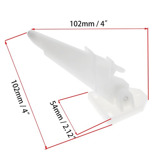 OZXNO 1set Boat Speedometer Pitot Kit Boat Universal Speedometer Kick-up Pilot Tube 80 MPH Boat Speedometer Pickup