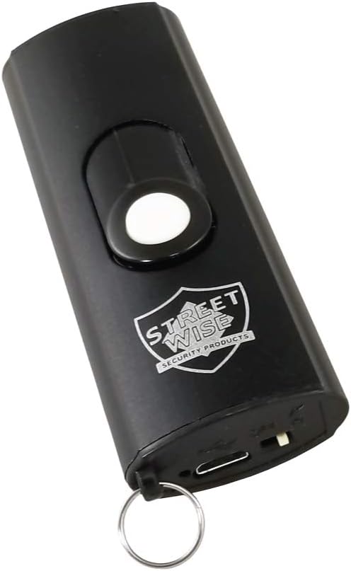 Streetwise Mini Keychain Stun Gun 22,000,000 Volts (Small Size, BIG Power) BLACK