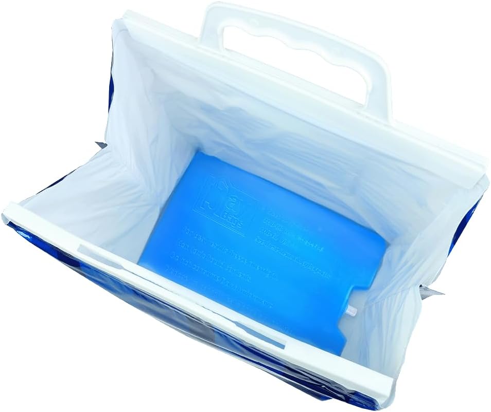 Slim Fit Ice Pack for Coolers, Lunch Boxes, and Lunch Bags, Reusable, Size 4" x 6" x .5" Inches, 1 Pack