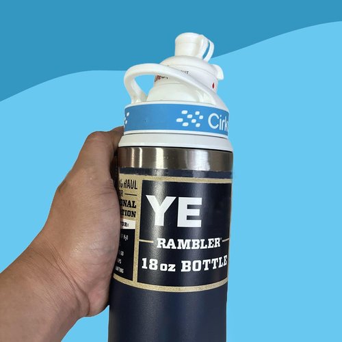 Bottle Adapter with Double Sealing Ring Compatible with Yeti to Cirkul | BPA Free Plastic, Food Grade Silicone | Fits 12, 18, 26, 36, 46, 64 oz YETI Rambler Bottles(White)