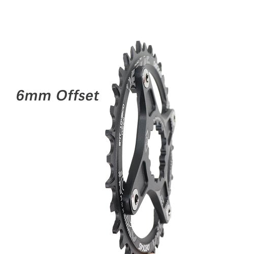 DJC Bike Round Chainring 6mm Offset Adapter Spider Set for GXP XX1 Eagle X01 GX X1 X0 X9 for Sram DM 32T 34T 36 38 40T MTB Road Bike Direct Mount