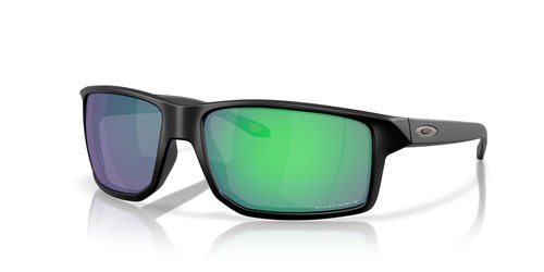 Oakley Men's OO9470 Gibston XL Rectangular Sunglasses, Matte Black/Prizm Jade, 62 mm