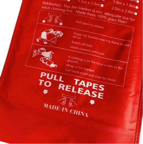 Emergency Fire Blanket - 2 Pack - Fire Suppression Blanket for Kitchen, 40” x 40”, for Home - Fiberglass Fire Extinguisher - Fire Safety & Emergency Supplies - Home Essentials. (2-Pack, 2.0, Count)