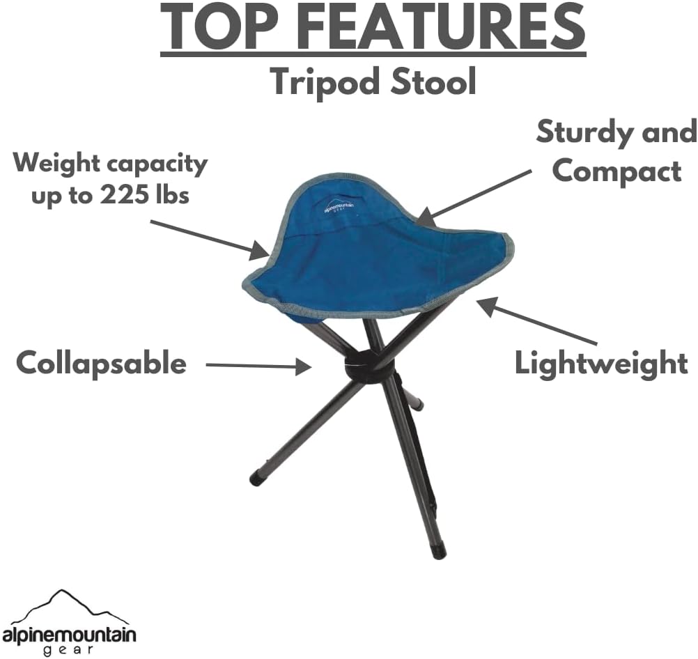 Tripod Stool Camp Chair by Caddis Sports