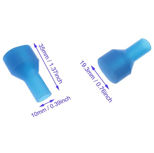 HAJXZH 10 PCS Blue Silicone Water Bag Valve Replacement Parts for Hydration Packs, Fits Most Brands, Ideal for Running, Cycling, Hiking, Mountaineering