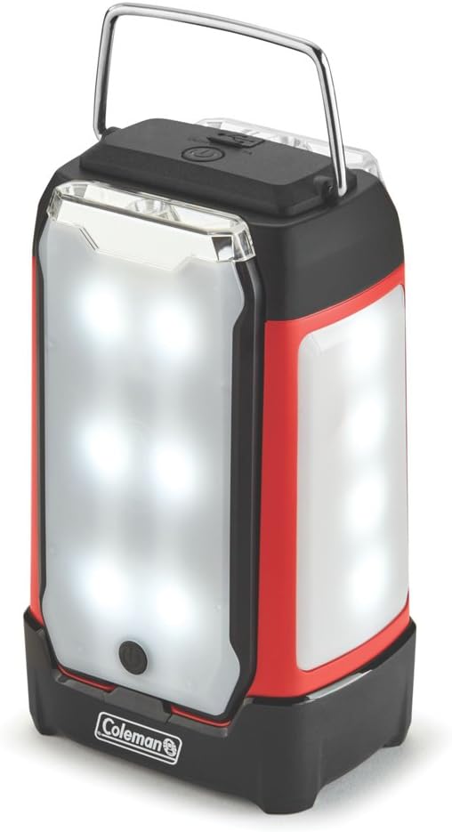Coleman Duo Pro 2000032683 LED Lantern 2 take-Along Flashlight Panels , Black and Red, 400 Lumen