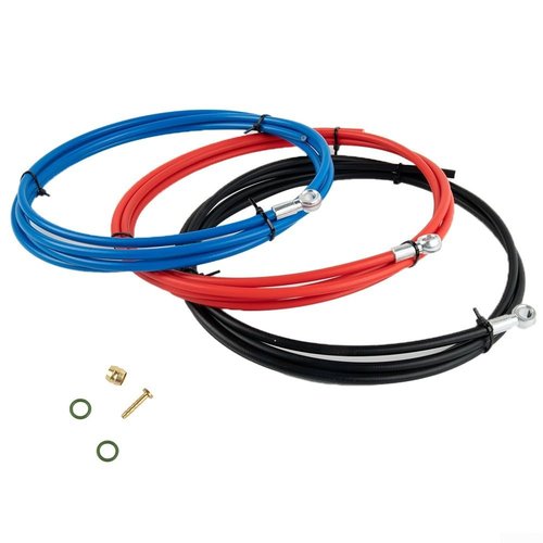 Bicycle Brake Hose And Brass Connection Insert Kit, Bike Hydraulic Disc Brake Hose Kit For BH59 BH90(Black)