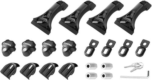 INNO IN-SDK Square Base Stays - 7.5 Inch (Set of 4) (Black)