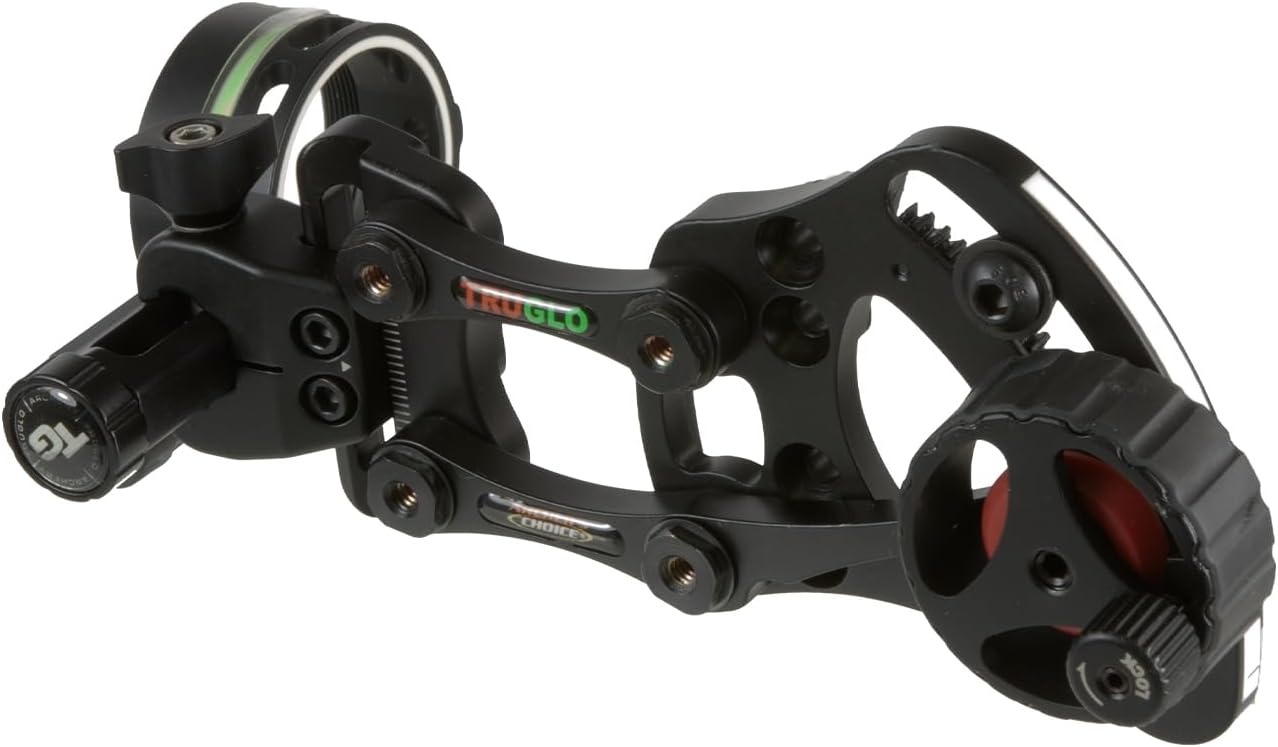 TRUGLO Range Rover Micro-Adjustable Bow Sight for Archery - Left/Right-Handed, Zero-In Dial, LED Light & Quiver Mount