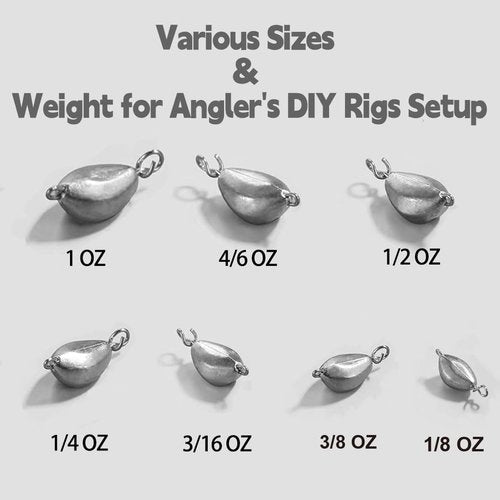 SINGMATOOLS Fast Snap on Swing Head Weight Dropshot Sinkers Jigheads for Weedless Jig Heads Fishing jig Swimbait jig Head w/o Hooks Offset Worm Hooks for Bass Fishing 1/2 1/4 4/6 1/8 3/8 3/16 1 OZ