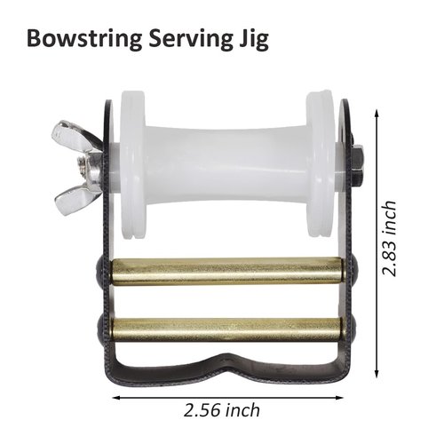 Luoyer Archery Bowstring Serving Thread and Bowstring Serving Jig Set Archery Nylon String Maintenance Accessories for Tying Peep Sight for Compound Bow Recurve Bow Black