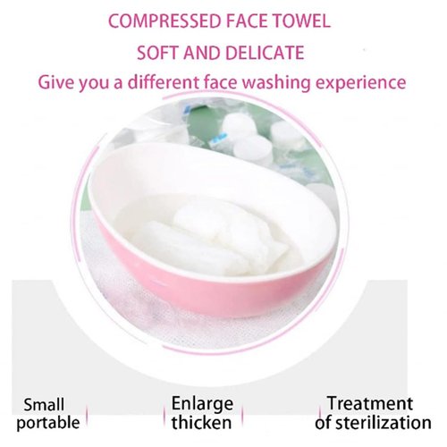 Compress Cotton Coin Tissue Towel, Compressed Towels for Camping, Disposable Face Compressed Towels, Camping Towels Compress Towel Tablet, Camping, Sports,150 PCS (8in×8in)