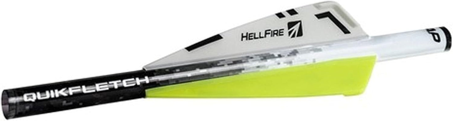 New Archery ProductsNew Archery Products Quickfletch 2" Hellfire Fletching (6 Pack) White, Green, Green