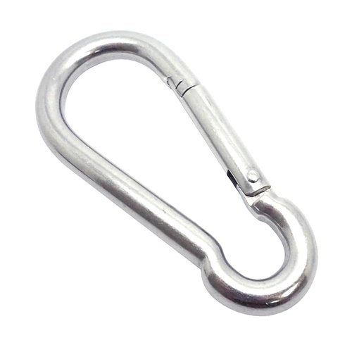 Stainless Steel Carabiner 3", Heavy-Duty Clips, Hiking, Key Rings, Camping, Outdoor, Gyms, Hammocks, Ropes, Outdoor Adventures, 304 Stainless-Steel, 6ea/PK