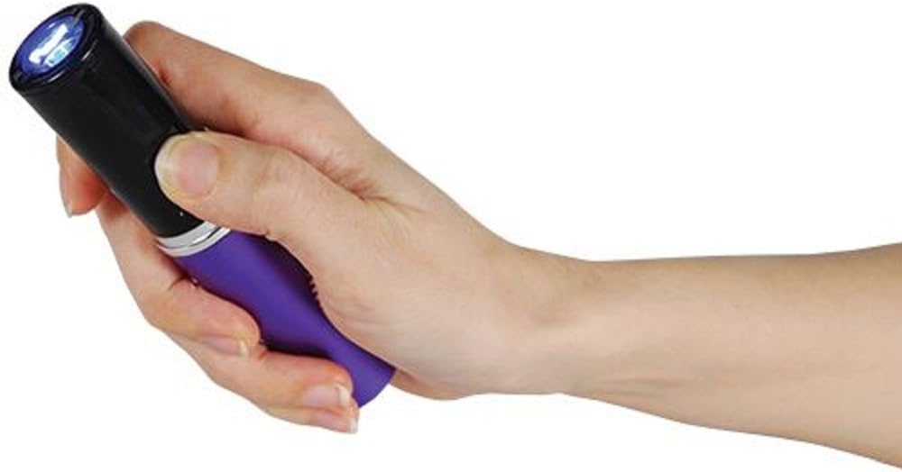 Safety Technology Lipstick 3 Million Volt Stun Gun with Flashlight - Purple