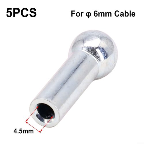 Gym Pulley Machine Stopper Cable Ball, Cable Ball Terminals, Port Joint Parts Equipment Running Yoga Accessories(6mm)