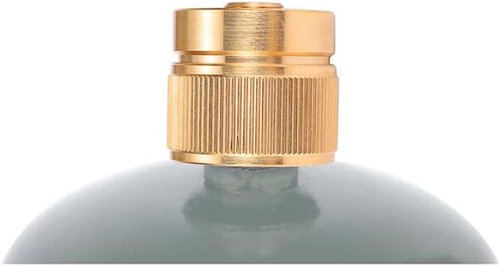 Camping Stove Adapter 1LB Propane Small Tank Input and a Lindal Valve EN417 Output Outdoor Cylinder LPG Canister Convert (Brass)