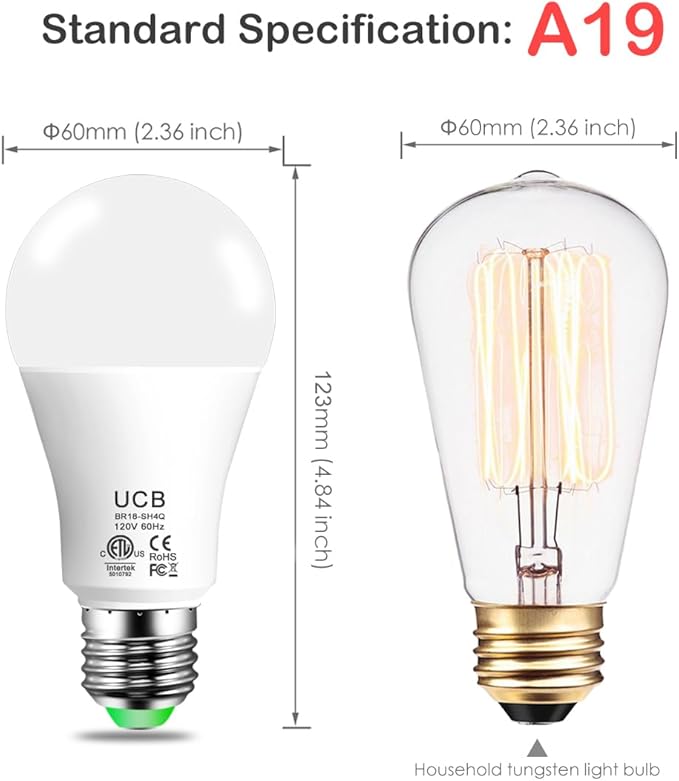 MELPO Alexa Light Bulb 130W Equivalent, Smart Light Bulbs Warm White to Daylight Tunable, A19 E26 Bluetooth LED Bulbs Controlled by BRmesh APP and Alexa only, Timing, Flicker-Free(8 Pack)