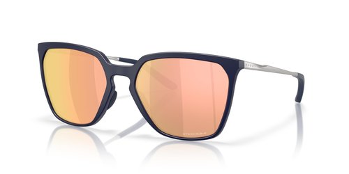 Oakley Women's OO9480 Sielo Square Rectangular Sunglasses, Mikaela Shiffrin Matte Navy/Prizm Rose Gold, 57 mm