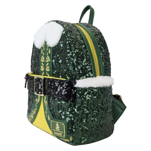 Loungefly Warner Brothers Elf Buddy Sequin Cosplay Mini Backpack