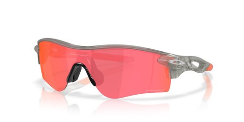 Oakley Men's OO9206 Radarlock Path Low Bridge Fit 0 Sunglasses, Matte Grey Ink/Prizm Trail Torch, 38 mm
