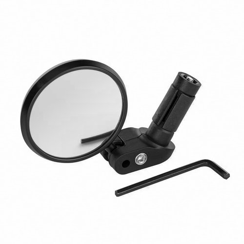 Aventon Handlebar Grip Bike Mirror, rear view mirror with a wide field of view, Easy to install and adjust bike mirror handlebar mount, Safe riding bike accessories
