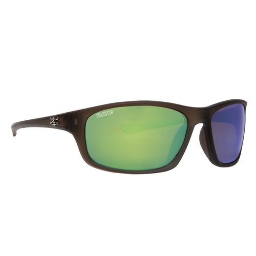 Calcutta Bouge Polarized Sunglasses Crystal Olive Frame/Green Mirror Lens