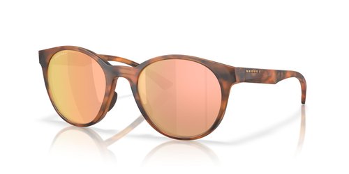 Oakley Women's OO9474 Spindrift Round Sunglasses, Matte Ginger Tortoise/Prizm Rose Gold, 52 mm
