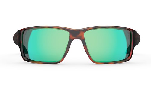 Rheos Biscayne XL | Tortoise | Emerald | Floating Polarized Sunglasses | 100% UV Protection | Boating & Fishing