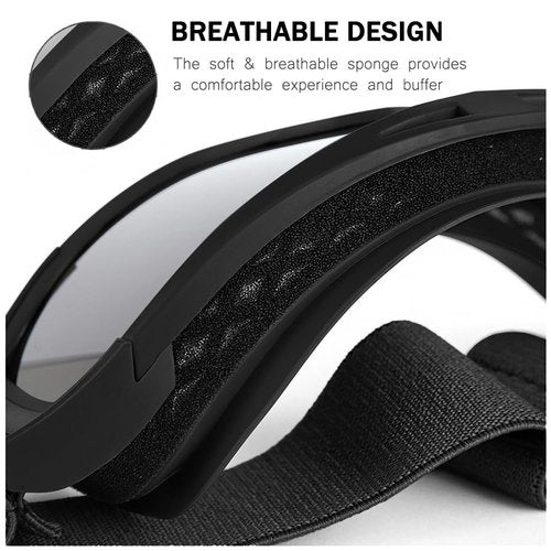 ONECUPPTOP Tactical Airsoft Goggles Anti Fog Shooting Glasses Impact Resistant Safety Goggles with 3 Interchangable Lens (Black)