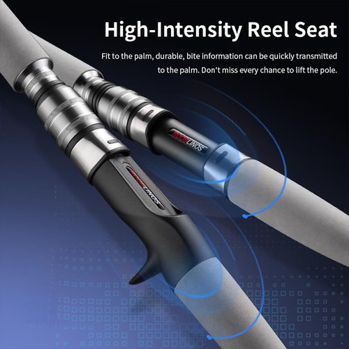 Raptor Saltwater Fishing Rod 6 Foot Spinning Casting 2 Pieces Offshore Boat Pole 27T High Carbon Fiber Baitcaster Lightweight Stainless Steel Guides Bass Trout Catfish Boat Fishing Rod(Spinning)
