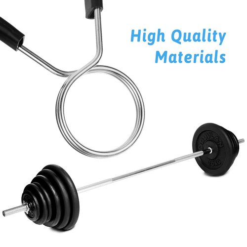 simarro 2 Inch Barbell Clamps, 4 Pcs Weight Barbell Clips, Olympic Barbell Spring Lock Collars, Barbell Handle Locking Clip for Strength Training Gym Fitness Training Accessories
