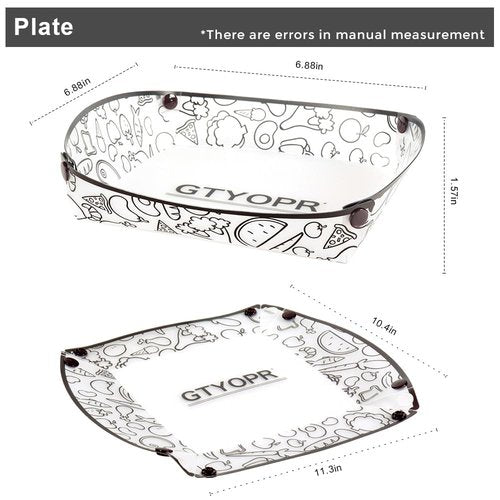 GTYOPR Collapsible Bowl Set of 12 Pieces, Portable Food Grade Camping Plates Tableware, Plastic Folding Bowls For Outdoor Family Travel Picnic(6.8 * 6.8 * 1.5in)
