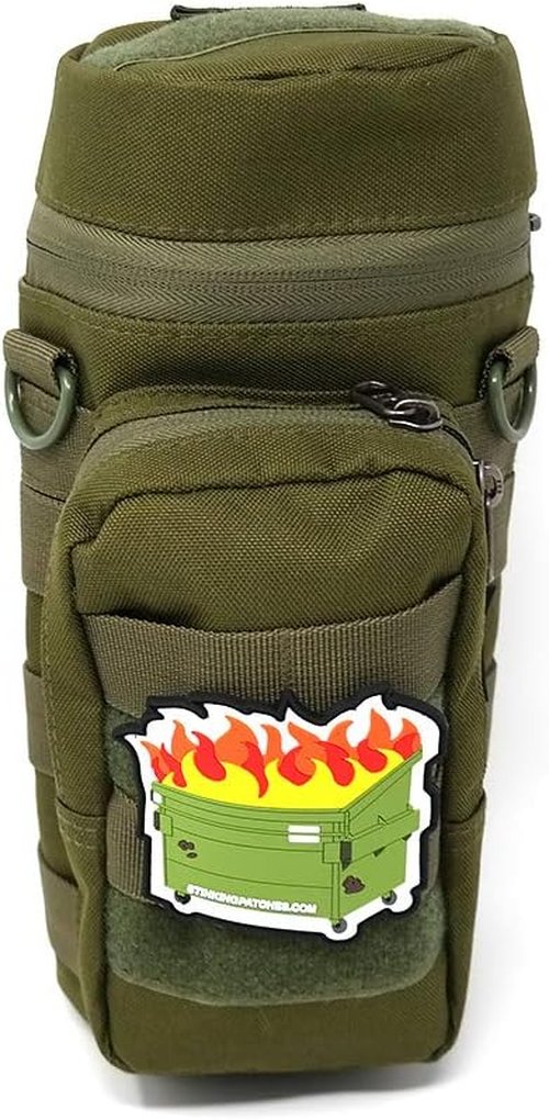 Dumpster Fire Hook and Loop Patch | PVC Rubber Tactical Patch | Funny Tactical Patch