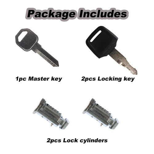 2 Pack Lock Cores, Replacement for Thule Rack Core, Key Cylinder for Thule Roof Racks