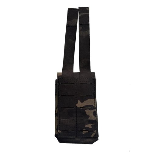 Tactical Dump Pouch for Belt Magazine Utility Pouch Folding Dump Bag Military Holster Bag Outdoor for Airsoft Paintball Hunting Gear (Black Camo)