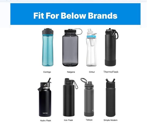 UWSTE 2Pack Replaceable Lid for Nalgene Water Bottles, Replacement Cap for Nalgene Wide Mouth Bottle, Loop Top Lid Compatible with Nalgene 32 oz, BPA Free.