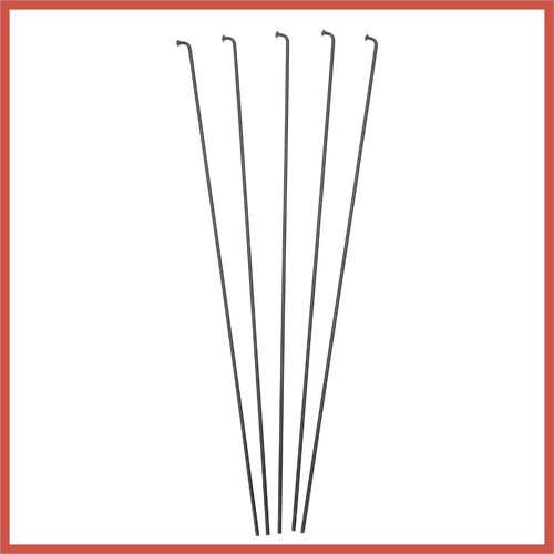 ACROPIX 36 Pcs 14G J Bend 280mm x 2mm Bike Bicycle Spokes with Nipples Steel Black Car Parts