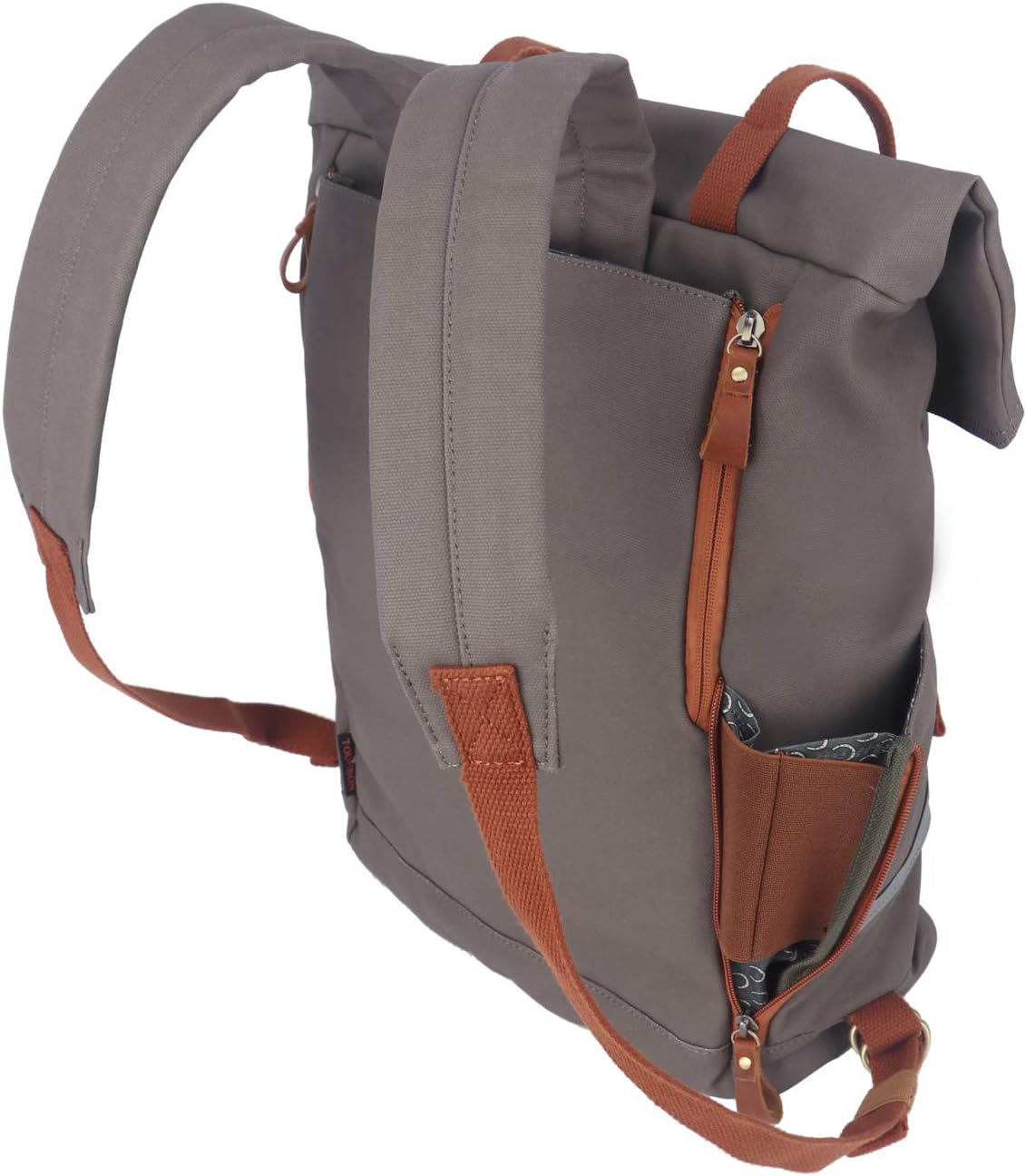 TOURBON Water Resistant Bike Bag Convertible Backpack with Laptop Compartment, Lightweight Quick-clip Bicycle Rear Rack Pannier for Men